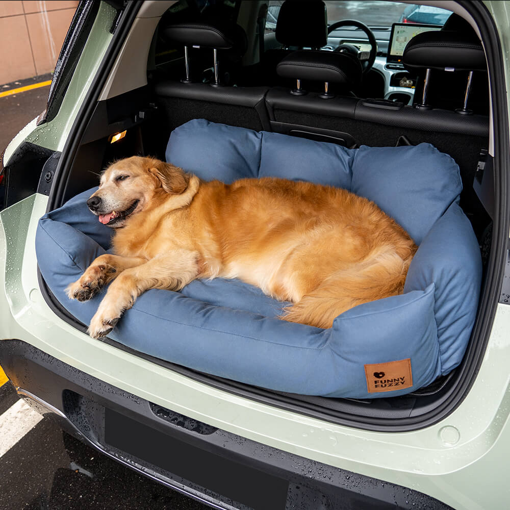 Pet Travel Bolster Safety Medium Large Dog Car Back Seat Bed