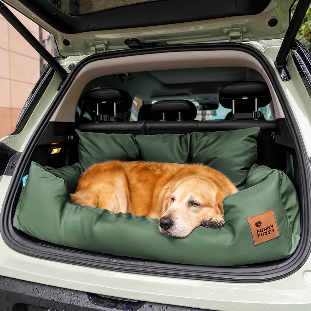 Pet Travel Bolster Safety Medium Large Dog Car Back Seat Bed