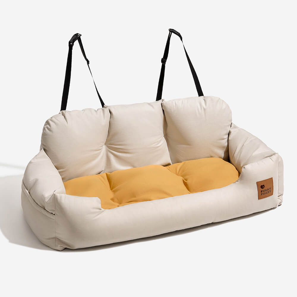 Pet Travel Bolster Safety Medium Large Dog Car Back Seat Bed