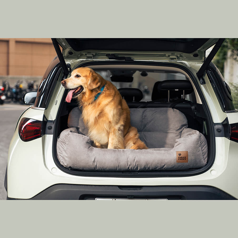 Pet Travel Bolster Safety Medium Large Dog Car Back Seat Bed