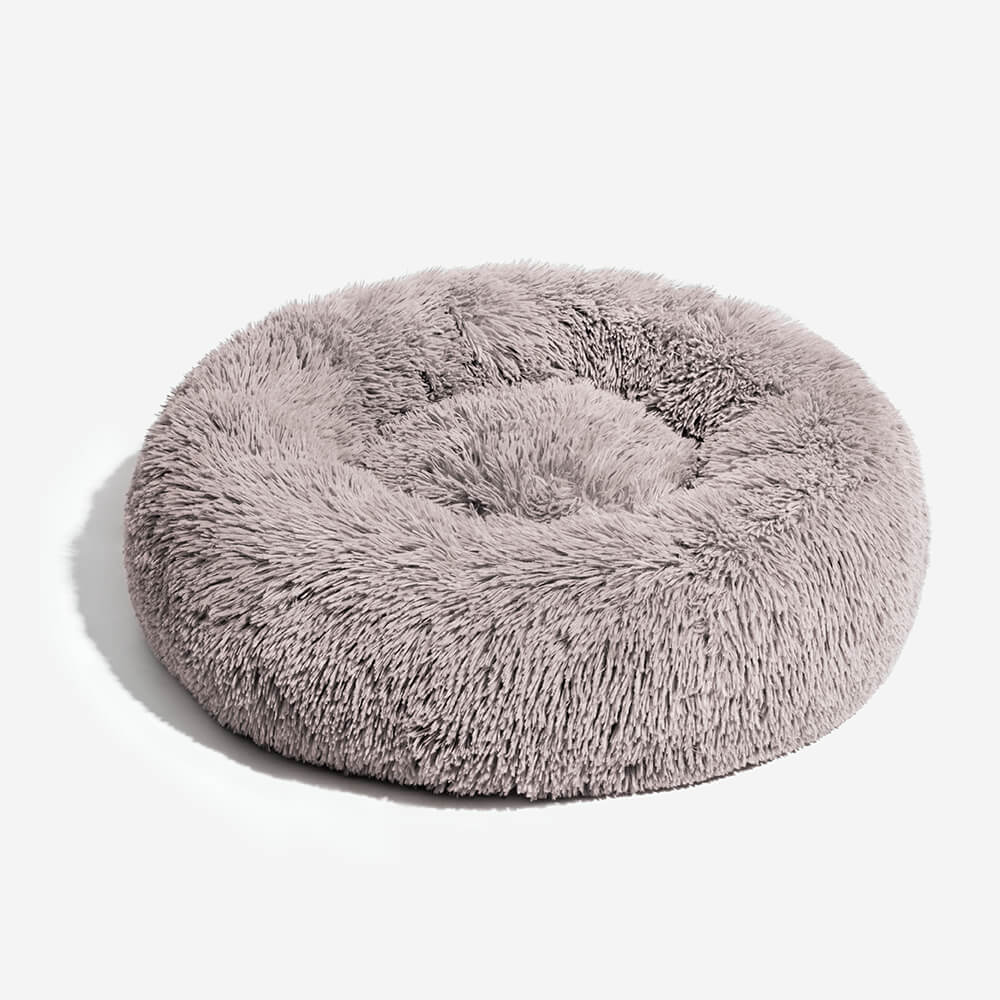 Pet Fuzzy Round Fluffy Dog Bed