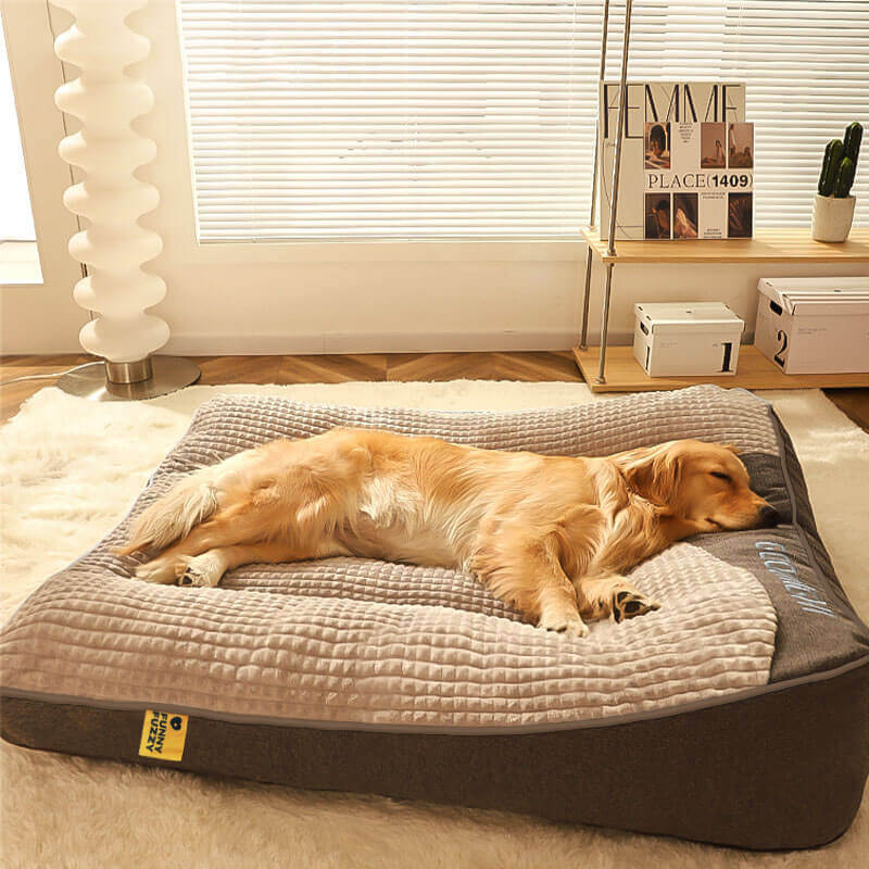 Pet Large Thick Scratch-resistant Spine Protection Dog Cushion Bed