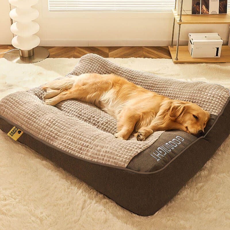 Pet Large Thick Scratch-resistant Spine Protection Dog Cushion Bed