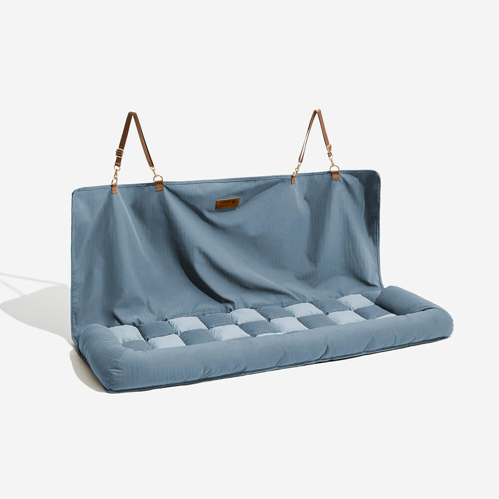 Pet Travel Bolster Safety Back Seat Large Dog Car Seat Bed - Chessboard Lounge