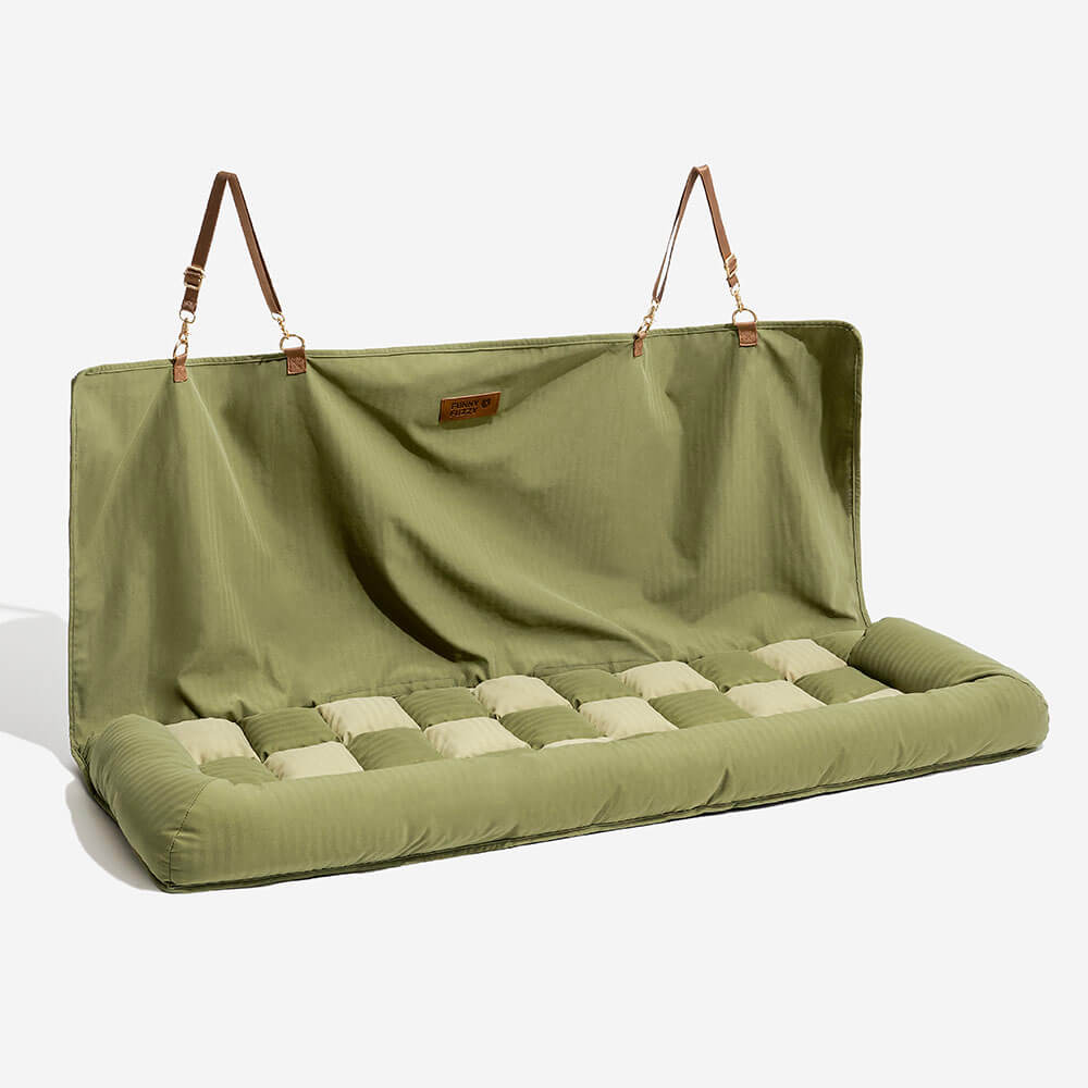 Pet Travel Bolster Safety Back Seat Large Dog Car Seat Bed - Chessboard Lounge