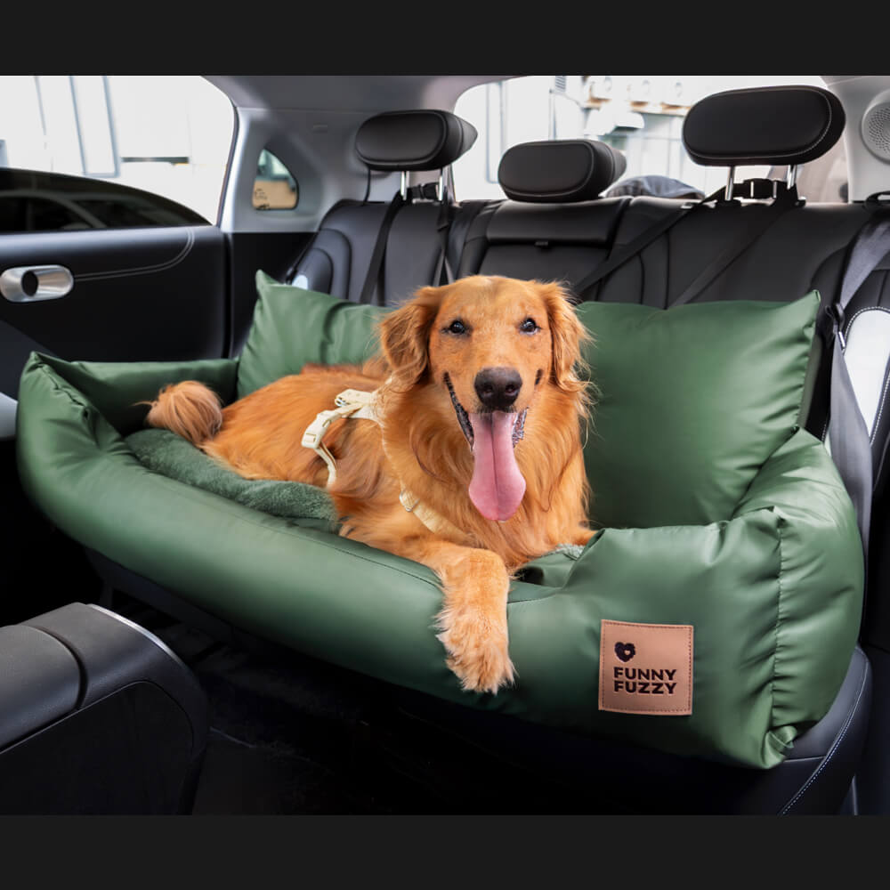 Pet Travel Bolster Safety Medium Large Dog Car Back Seat Bed
