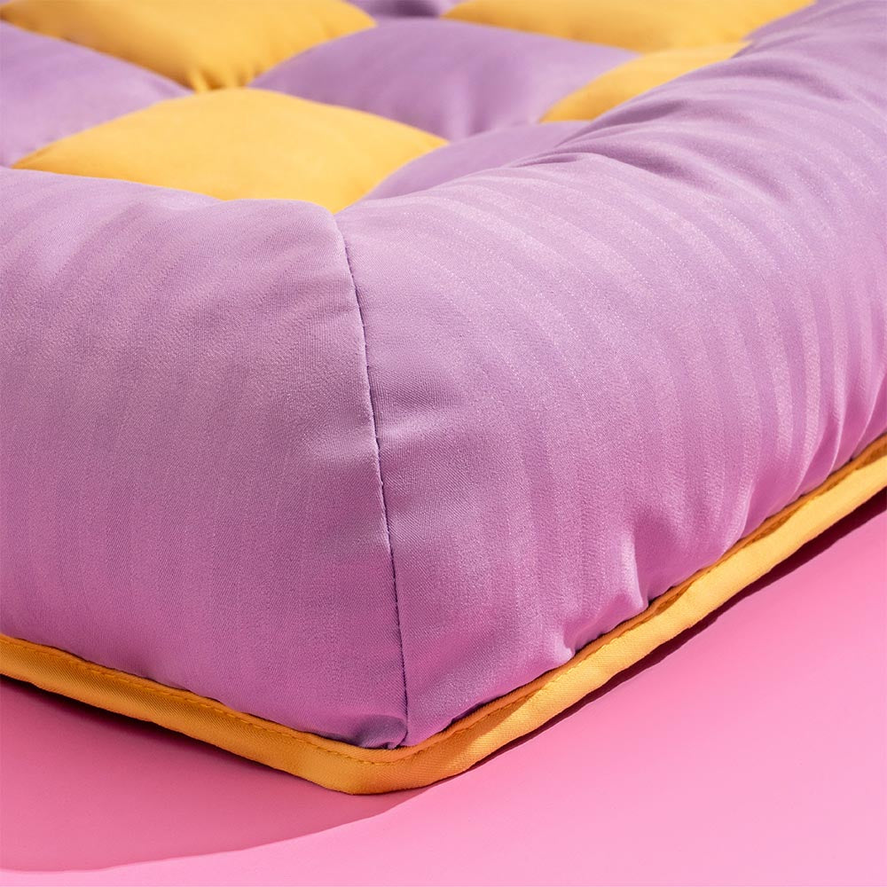 Pet Travel Bolster Safety Back Seat Large Dog Car Seat Bed - Chessboard Lounge