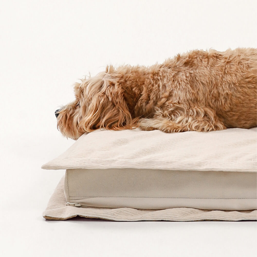 Pet Anti-Anxiety with Sponge Support Deep Sleeping Dog Bed