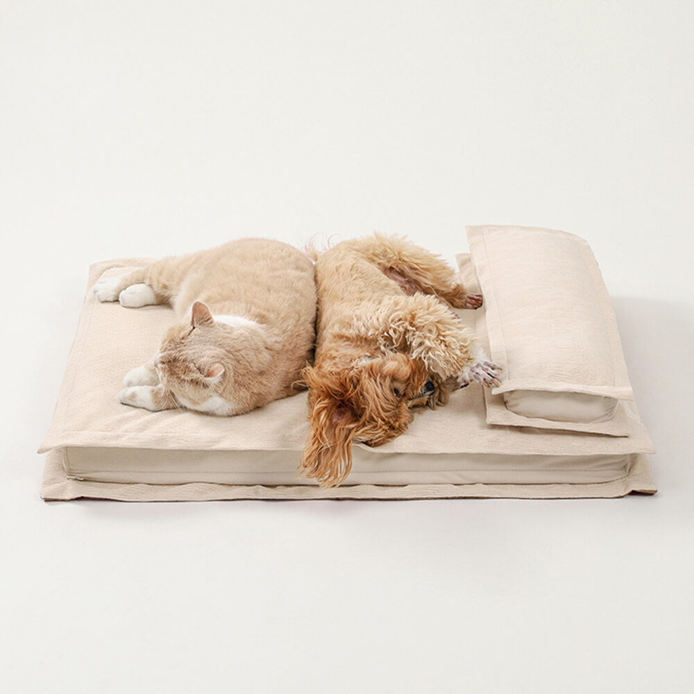 Pet Anti-Anxiety with Sponge Support Deep Sleeping Dog Bed