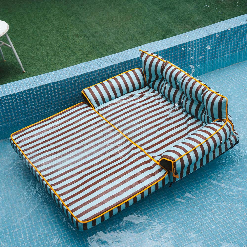 Pet Stripe Waterproof Foldable Large Dog Sofa Bed - Sunny Siesta